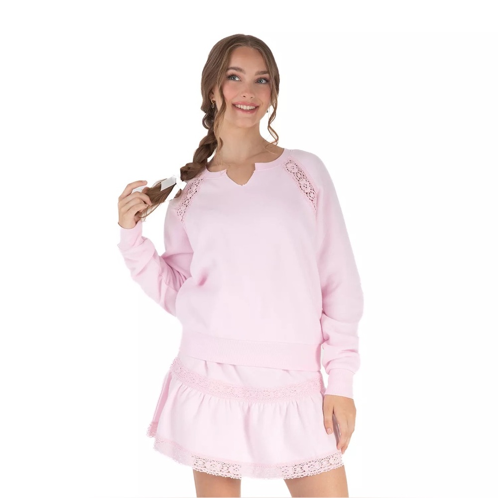 NWT Treasures by Shabby Chic Women's Fleece Sweatshirt
